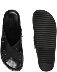Alexander McQueen Leather Cross Sandal