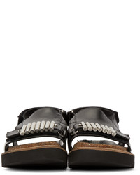 McQ Alexander Ueen Black Accent Hardware Sandals