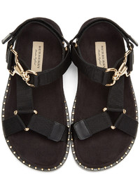 Burberry Black Ardall Sandals