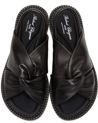 Robert Clergerie Black Bloss Sandals