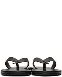 Lanvin Black Leather Sandals