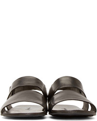 Marsèll Black Leather Strappy Sandals