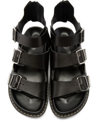 Givenchy Black Multi Strap Sandals