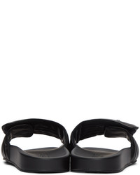 Versace Black Quilted Medusa Sandals