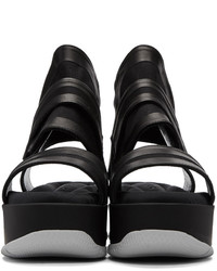 Marni Black Velcro Platform Sandals