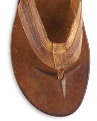 Frye Brent Leather Thong Sandals