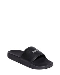 AllSaints Carmel Slide Sandal In Black Leather At Nordstrom