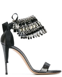 Casadei Beaded Ankle Strap Sandals