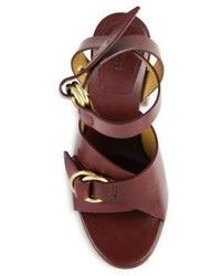 Chloé Chloe Kingsley Platform Leather Sandals