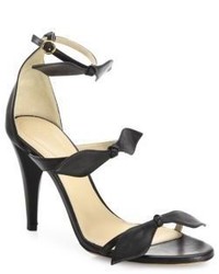 Chloé Chloe Mike Leather Knotted Bow Sandals