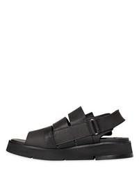 Cinzia Araia Smooth Leather Platform Sandals