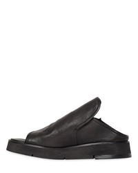 Cinzia Araia Smooth Leather Platform Slide Sandals