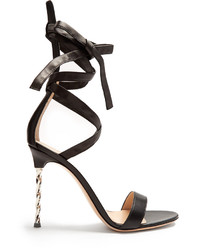 Gianvito Rossi Cocktail Ankle Tie Leather Sandals