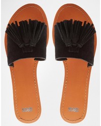 Asos Collection Filipa Leather Tassel Sandals