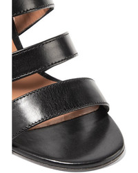 Laurence Dacade Dana Buckled Leather Sandals Black