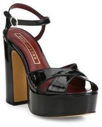 Marc Jacobs Debbie Patent Leather Platform Sandals