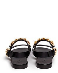 Giuseppe Zanotti Design Zak Chain Leather Sandals