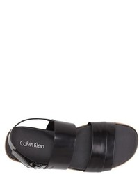 Calvin Klein Dex Box Leather Sandal