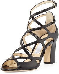 Jimmy Choo Dillan Caged Leather 85mm Sandal