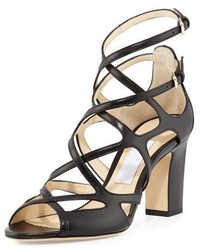 Jimmy Choo Dillan Caged Leather 85mm Sandal