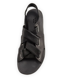 Rag & Bone Elda Leather Corset Sandal Black