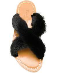 Solange Fur Detail Sandals