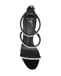 Giuseppe Zanotti Design 90mm Harmony Swarovski Leather Sandals