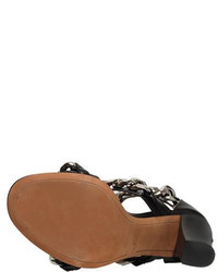 Givenchy 100mm Leather Chained Sandals