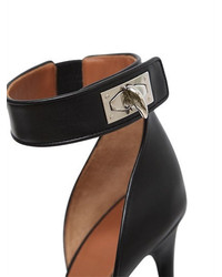Givenchy 130mm Clara Shark Lock Leather Sandals