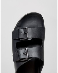 Aldo Grandchamp Sandals In Black Leather