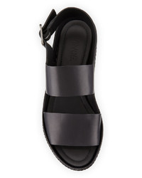 Vince Idalia Leather Platform Sandal Black