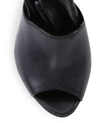 3.1 Phillip Lim Kyoto Leather Ankle Knot Peep Toe Sandals