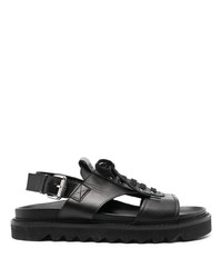 Moschino Lace Up Leather Sandals