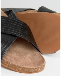 Vero Moda Leather Cross Foot Sandals