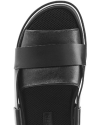 Jil Sander Leather Sandals With Buckled Back Strap