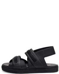 Givenchy Leather Zip Detail Skate Sandal