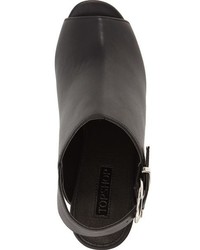 Topshop Liquorice Platform Sandal