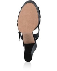Valentino Love Latch Grommeted Leather Platform Sandals