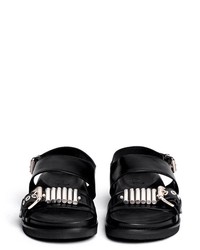 McQ by Alexander McQueen Mcq Alexander Mcqueen Clash Bullet Strap Leather Sandals