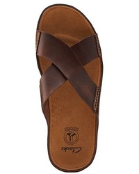 Clarks Originals Netrix Cross Leather Slide Sandal