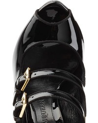 Alexander McQueen Patent Leather Platform Sandals