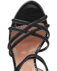 RED Valentino Patent Leather Sandals With Suede