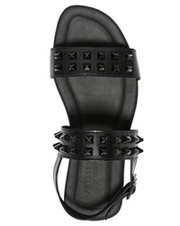 Philipp Plein Studded Leather Sandals