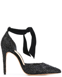 Alexandre Birman Pointed Glitter Sandals