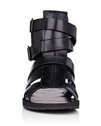 Givenchy Rance Triple Buckle Sandals Black