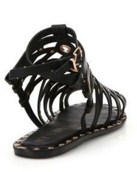 Ivy Kirzhner Santorini Strappy Leather Flat Sandals