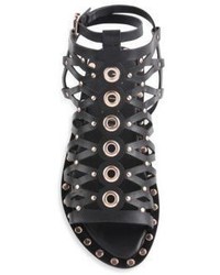 Ivy Kirzhner Santorini Strappy Leather Flat Sandals