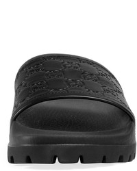 Gucci Signature Slide Sandal Black