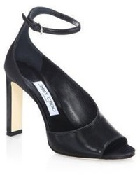 Jimmy Choo Theresa 100 Leather Ankle Strap Sandals