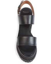 Givenchy Ursa Leather Platform Slingback Sandals